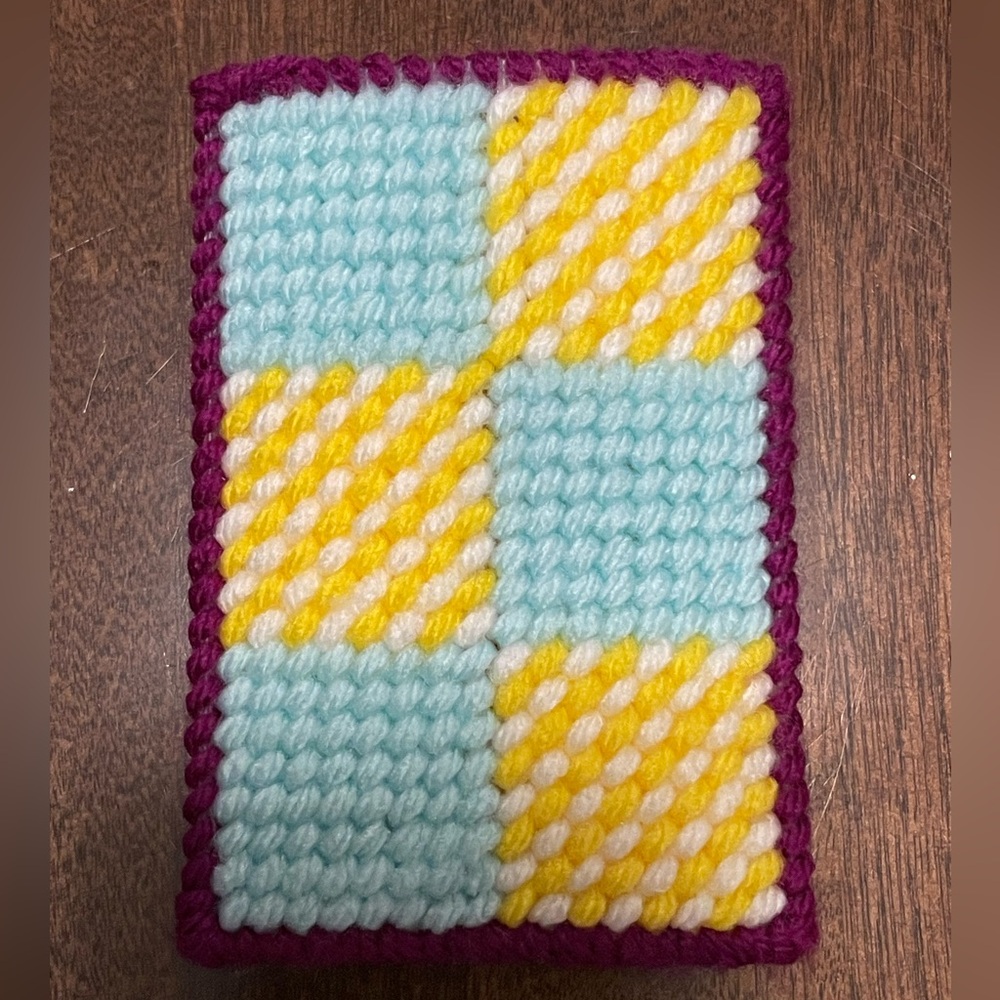 Handmade embroidery card holder